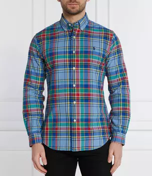 Рубашка POLO RALPH LAUREN Custom fit, синий