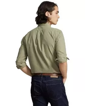 Рубашка Polo Ralph Lauren Garment-Dyed Oxford Shirt, цвет Sage Green
