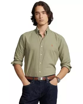Рубашка Polo Ralph Lauren Garment-Dyed Oxford, цвет Sage Green