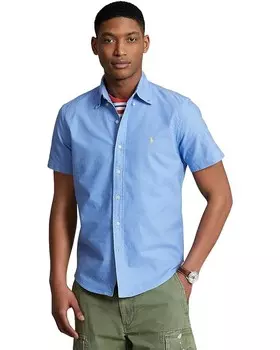 Рубашка Polo Ralph Lauren Garment-Dyed Oxford, цвет Harbor Island Blue