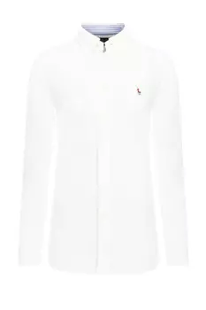 Рубашка POLO RALPH LAUREN heidi slim fit, белый