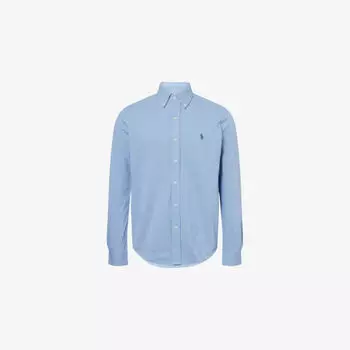 Рубашка Polo Ralph Lauren из хлопка с пуговицами и закругленным подолом, мультиколор