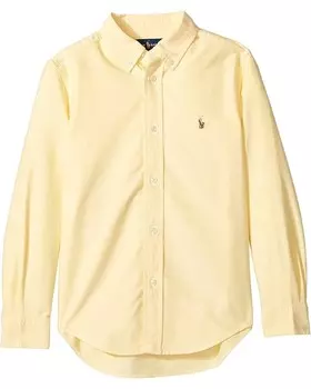 Рубашка Polo Ralph Lauren Kids Cotton Oxford Sport Shirt, желтый