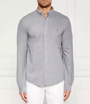 Рубашка POLO RALPH LAUREN KNIT OXFORD Regular Fit, темно-синий