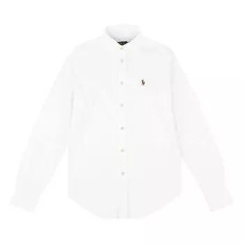 Рубашка Polo Ralph Lauren Long-Sleeve Oxford Shirt, белый