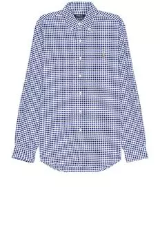 Рубашка Polo Ralph Lauren Oxford Sport, цвет Blue & White Gingham