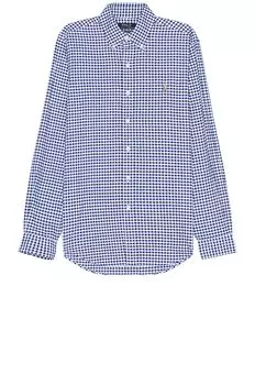 Рубашка Polo Ralph Lauren Oxford Sport, цвет Blue & White Gingham