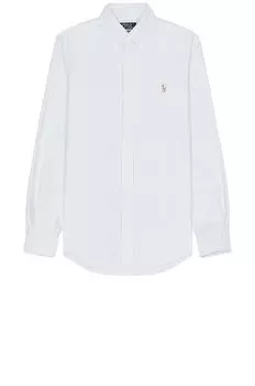 Рубашка Polo Ralph Lauren Oxford Sport, цвет Blue & White Stripe
