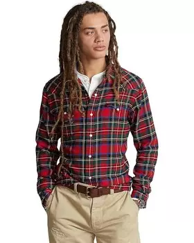 Рубашка Polo Ralph Lauren Plaid Twill Western, цвет Red/Black Multi