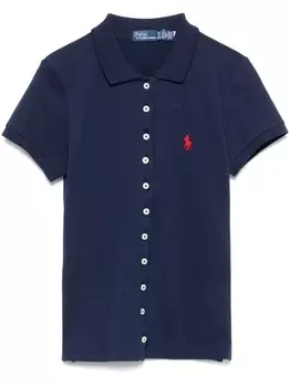 Рубашка Polo Ralph Lauren Polo Pony с вышивкой, синий