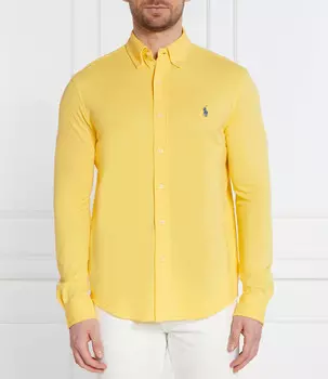 Рубашка POLO RALPH LAUREN Regular Fit pique, желтый
