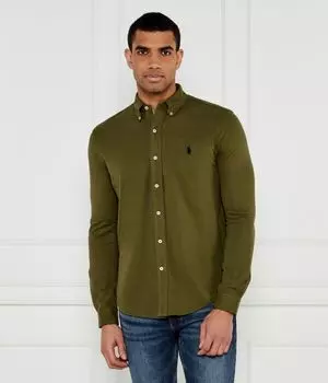 Рубашка Polo Ralph Lauren Regular Fit, зеленый