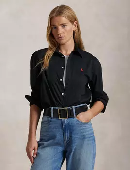 Рубашка POLO RALPH LAUREN Relaxed fit, черный