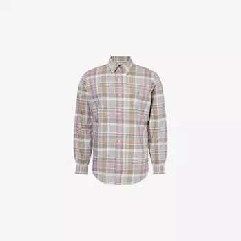 Рубашка Polo Ralph Lauren с клетчатым узором, хаки