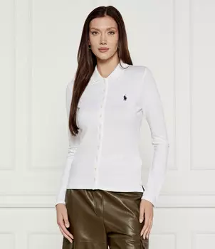 Рубашка POLO RALPH LAUREN Slim Fit, белый