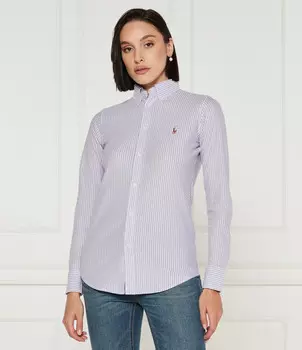 Рубашка POLO RALPH LAUREN Slim Fit, фиолетовый