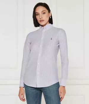 Рубашка Polo Ralph Lauren Slim Fit, фиолетовый