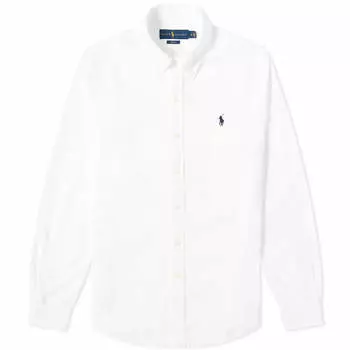 Рубашка Polo Ralph Lauren Slim Fit Garment Dyed Button Down, белый