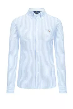 Рубашка POLO RALPH LAUREN slim fit, небесно-голубой