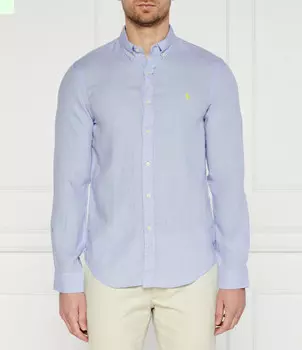 Рубашка POLO RALPH LAUREN Slim Fit, небесно-голубой