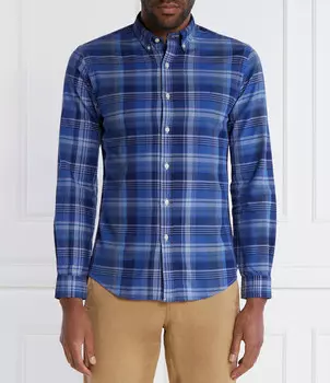 Рубашка POLO RALPH LAUREN Slim Fit, синий