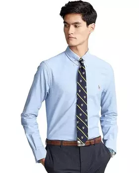 Рубашка Polo Ralph Lauren Slim Fit Stretch Oxford, цвет BSR Blue