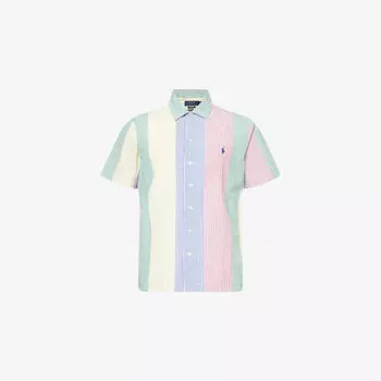 Рубашка Polo Ralph Lauren свободного кроя полосатая хлопковая, мультиколор