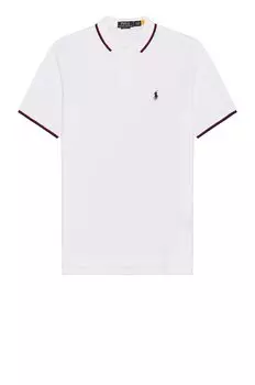Рубашка Polo Ralph Lauren Tipped Mesh Classic Polo, белый
