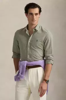 Рубашка Polo Ralph Lauren, зеленый