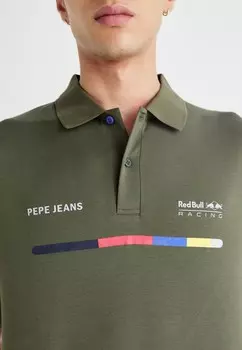Рубашка поло RED BULL RACING GRAPHIC PRINT LOGO POLO Pepe Jeans, хаки
