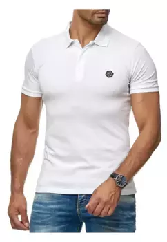 Рубашка-поло RedBridge "Long Beach" со стильным логотипом бренда, белый