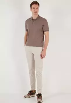 Рубашка-поло Regular Buratti, светло-коричневый