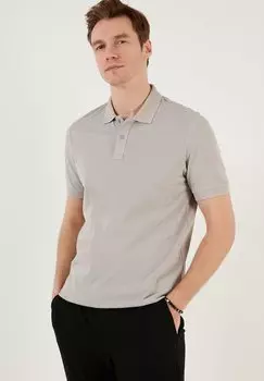 Рубашка-поло Regular Buratti, светло-серая