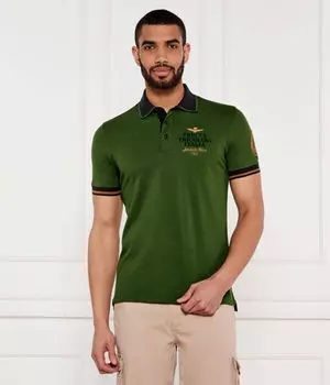 Рубашка поло Regular fit Aeronautica Militare, хаки