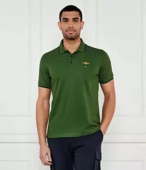 Рубашка поло Regular fit Aeronautica Militare, зеленый
