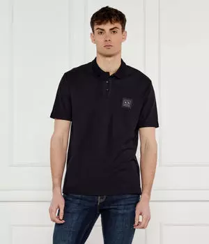 Рубашка поло Regular fit Armani Exchange, черный