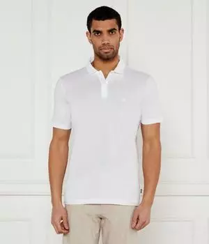 Рубашка поло Regular fit Boss, белый