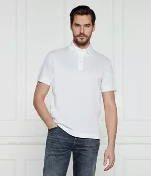 Рубашка поло Regular fit Boss, белый