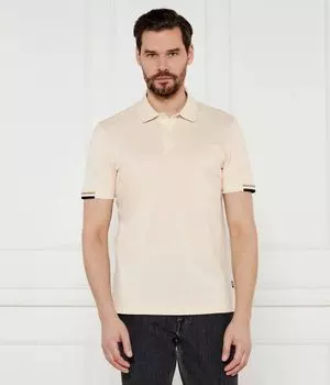 Рубашка поло Regular fit Boss, бежевый