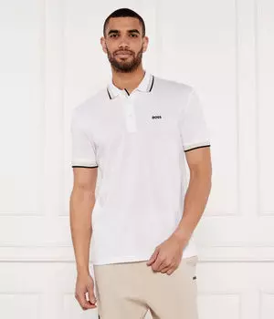 Рубашка поло Regular fit Boss Green, белый