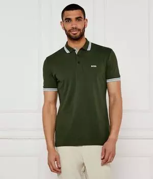 Рубашка поло Regular fit Boss Green, серый