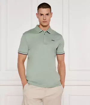 Рубашка поло Regular fit Boss Green, зеленый