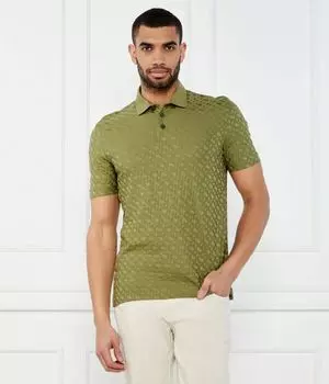 Рубашка поло Regular fit Boss, зеленый