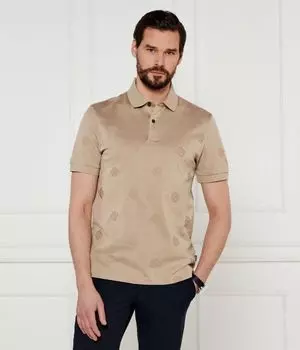 Рубашка поло Regular fit Boss, желтый
