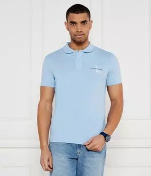 Рубашка поло Regular fit Calvin Klein Jeans, синий