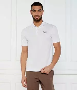 Рубашка поло Regular fit Ea7, белый