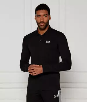 Рубашка поло Regular fit Ea7, черный