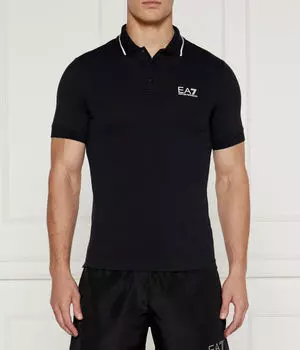 Рубашка поло Regular fit Ea7, синий