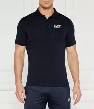 Рубашка поло Regular fit Ea7, синий