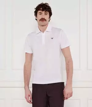 Рубашка поло Regular fit Emporio Armani, белый